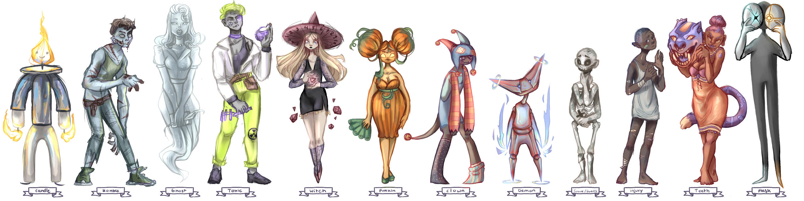 halloween characters